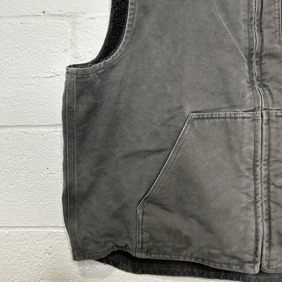 Carhartt Sandstone Sherpa-Lined Vest “Gravel” V33 GVL - Picture 4 of 11